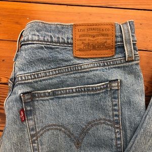 Levi’s “Wedgie” Cut Light Wash Denim